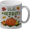 Hallo Herbst Glitzer-Kaffeebecher mit hübschen Kürbissen Produktbild-Vorschau 1