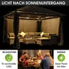 Alu Pavillon INFINITY 4x4m dunkelgrau inkl. LEDs Produktbild-Vorschau 6
