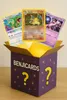 A purple box with "BENJICARDS" and question marks on it, with three Pokémon cards sticking out of the top. Produktbild-Vorschau