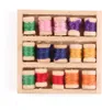 Miniatur Nähmaschine Deko | Miniatur Garnrollen (1 Set) Produktbild-Vorschau 3