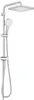 A shower system with a rain showerhead and a handheld showerhead, mounted on a vertical bar. Produktbild-Vorschau
