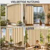 1x Garden Outdoor Vorhang Wetterfest Mit ösen Wasserdicht Produktbild-Vorschau 6