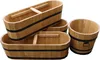 Portafiori in legno di pino 60x38xH31, noce Anteprima dell’immagine prodotto 14