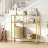 TRANKIELO® - Tavolino consolle piccolo, 75 cm - Spazio di Anteprima dell’immagine prodotto 2