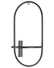 BELIANI Wandkerzenhalter 2er Set Schwarz Metall Oval Modern Produktbild-Vorschau 7