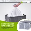 Juskys Bambus Wäschekorb Curly 100 Liter mit Deckel & Sack Produktbild-Vorschau 4