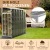 Feuerholzregal mit Dach außen verzinkt Kaminholzregal Produktbild-Vorschau 3