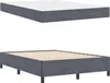 vidaXL Bettrahmen Dunkelgrau 140 x 200 cm Stoff Produktbild-Vorschau 5