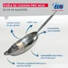 Lot de 3 poêles inox de 24 cm 28 cm et 32 cm Elo Profi Voir les images du produit 2