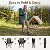 COSTWAY Campingstuhl Faltbar XXL 200kg belastbar, Produktbild-Vorschau 7