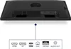 The back of a monitor with various ports labeled with icons and text. Produktbild-Vorschau