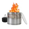 Rauchfreie Feuerstelle Ø 50 cm mit Grillrost, Edelstahl Produktbild-Vorschau 2