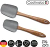 Coolinato 2tlg Set Kochlöffel Akazienholz mit Silikon Produktbild-Vorschau 1