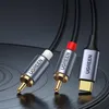 Ugreen audio kábel USB typ C na 2RCA 1,5 m sivý (model: Náhľad obrázku produktu 4