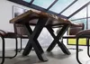 MASSIVMOEBEL24 Baumtisch Sheesham 160x90x77 grau gebeizt / Produktbild-Vorschau 4