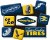 Nostalgic-Art - Set de 9 aimants - Goodyear - Logos Voir les images du produit 1