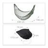 Relaxdays Netzhängemmatte, Garten Hängematte für 1 Person, Produktbild-Vorschau 4