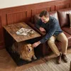 Hundekäfig Möbel, 94 cm Drahtmöbel Hundekäfig, Schwarz Produktbild-Vorschau 4