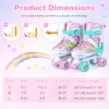 COSTWAY Rollschuhe Kinder Rainbow, 4 Größen verstellbar, Produktbild-Vorschau 2