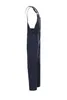 A side view of dark blue overalls against a white background. Produktbild-Vorschau