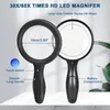 Loupe grossissante avec lumière, 33 LEDs 30x pour loupe Voir les images du produit 7