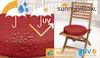 sunnypillow 2er Set Stuhlkissen Rund Ø 40 cm, wasserdicht Produktbild-Vorschau 4