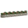 A long, rectangular gabion planter filled with plants. Náhled obrázku produktu