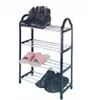 A four-tier shoe rack with shoes on each tier. Náhľad obrázku produktu
