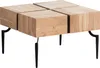WOHNLING Couchtisch Akazie Massivholz 60x60x40 cm Produktbild-Vorschau 6