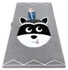Kinderteppich PETIT RACCOON MUKKI WASCHBÄR grau Grau Produktbild-Vorschau 1