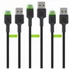Sada zelených článků 3x Ray USB-C 120cm kabel se zeleným Náhled obrázku produktu 2