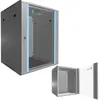 Extralink Rackmount skriňa 15U 600x600 Sivá montáž na stenu Náhľad obrázku produktu 2