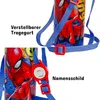 Kinder Trinkflasche Spiderman 600ml Blau Tragegurt Alu Produktbild-Vorschau 4