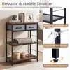 Tavolino consolle stretto COSTWAY, tavolo d'ingresso con 2 Anteprima dell’immagine prodotto 6