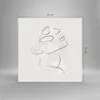 Bilder auf glas - Einteilig - Gesicht Linie Skizze - Produktbild-Vorschau 3