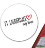 Huuraa Aufkleber Ft. Lauderdale my love 10cm rund Sticker Produktbild-Vorschau 2