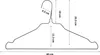 A diagram of a clothes hanger with dimensions marked. Produktbild-Vorschau