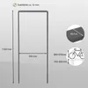 Fahrradanlehnbügel 119 x 39 cm Flachstahl 13 mm Anthrazit  Produktbild-Vorschau 3