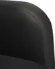 A close-up view of the curved top edge of a black faux leather armchair. Anteprima dell’immagine prodotto