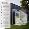 tectake® Anlehngewächshaus 4,09 m³, mit Fundament 192 x 128 Produktbild-Vorschau 2