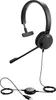 A black Jabra Evolve 30 II MS Mono headset with a microphone boom arm and a USB cable with an inline control unit. Produktbild-Vorschau