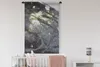 MuchoWow® Wandteppich Wandbehang Marmor - Gold - Schwarz - Produktbild-Vorschau 2