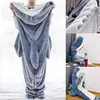 Minicee Hoodie Decke Hai mit Ärmeln Fleecedecke Gr. L bis Produktbild-Vorschau 8