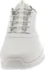 A close-up, front view of a white athletic shoe. Produktbild-Vorschau