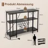 COSTWAY Weinbarschrank, Weinregal mit Lagerregalen, Produktbild-Vorschau 7