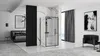 A modern bathroom setup with a shower cabin, bed, and seating area. Podgląd zdjęcia produktu