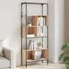CLORIS Bücherregal 5 Böden Sonoma-Eiche 76x33x188,5 cm Produktbild-Vorschau 1