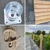 Recinzione da Giardino in Legno 6 Pali 80 cm con Corda di Anteprima dell’immagine prodotto 4