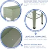 Collage of close-up images and text highlighting features of a raised garden bed. Produktbild-Vorschau
