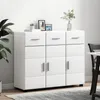 vidaXL Sideboard mit Tür FLORIN Weiß 88,5 x 30,5 x 73 cm Produktbild-Vorschau 4
